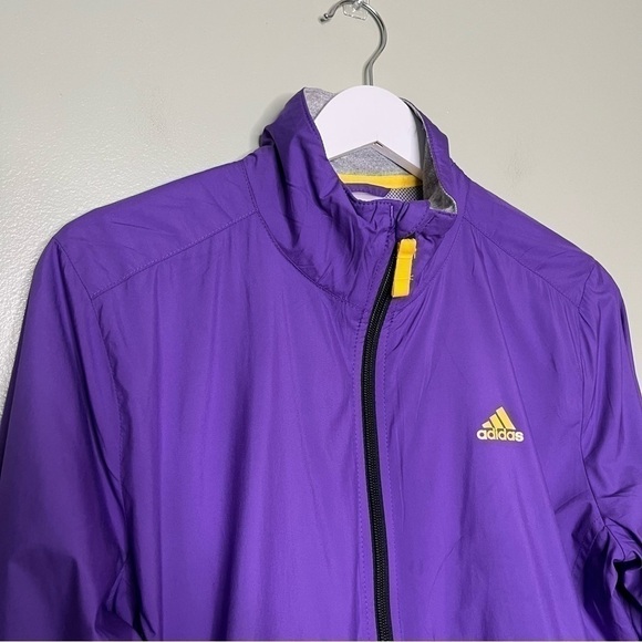Adidas Women’s Windbreaker Jacket Full Zip in Purple Size Medium - Picture 3 of 9
